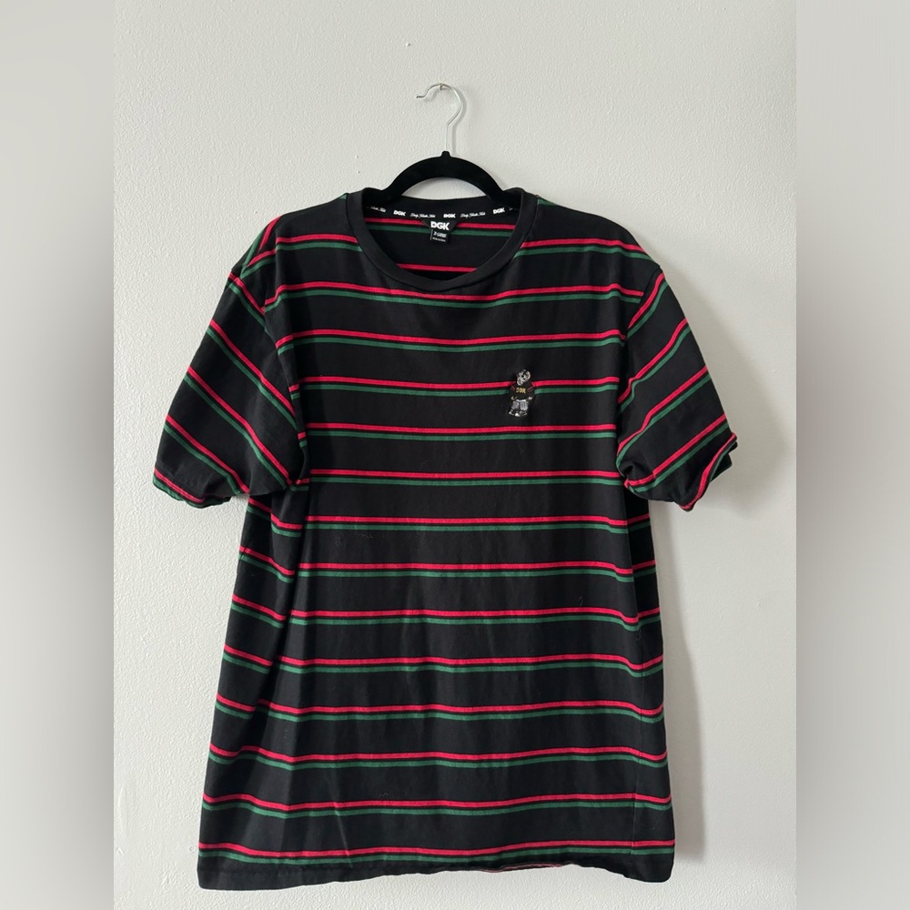 DGK Pinstripe Embroidered Tee